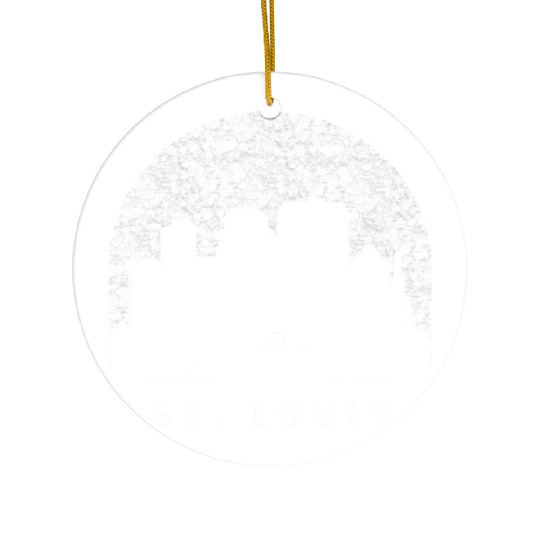 St. Louis Missouri Skyline Ceramic Ornaments