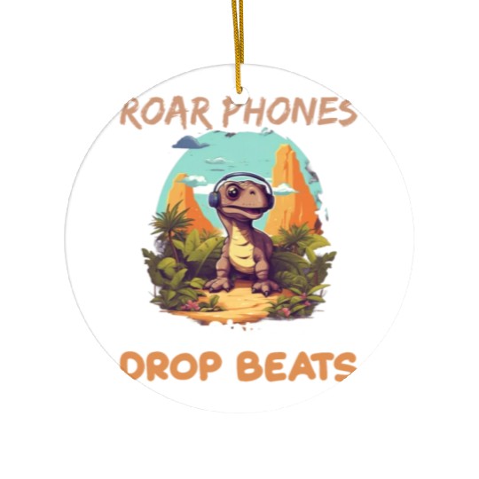 Roar Phones When Dinosaurs Drop Beats for a Dino Ceramic Ornaments