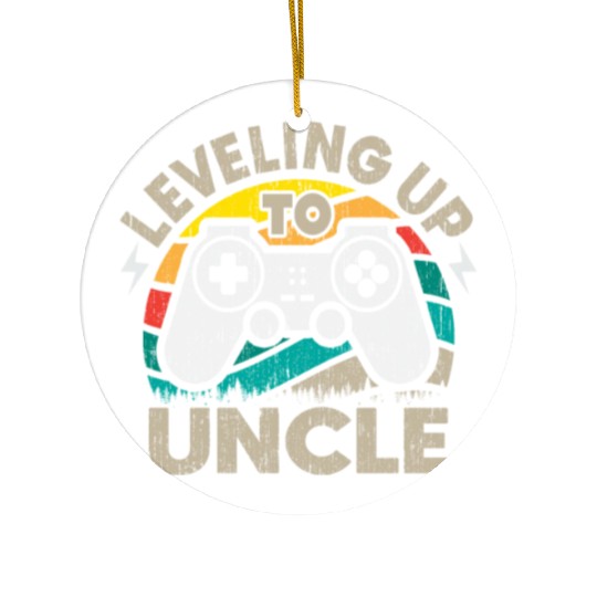Leveled Up To Uncle Gamer Gaming Future Uncle Ceramic Ornaments