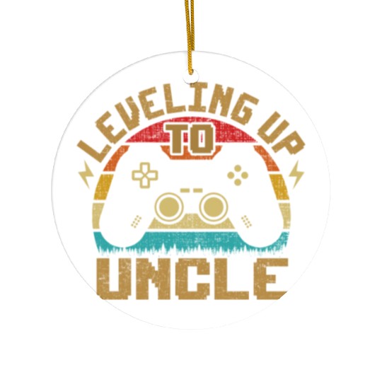 Leveled Up To Uncle Gamer Gaming Future Uncle Ceramic Ornaments
