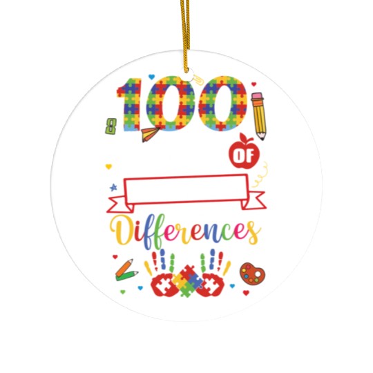 100 Days of Embracing Differences, SPED Teacher Ceramic Ornaments
