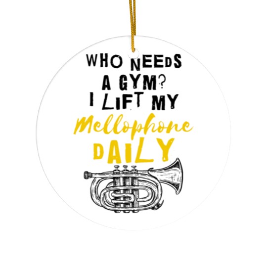 Mellophonist Musical Instrument Orchestra Ceramic Ornaments