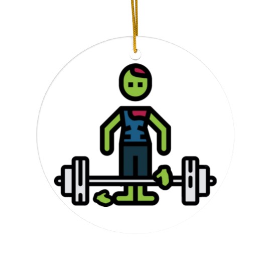 Deadlift Zombie Ceramic Ornaments