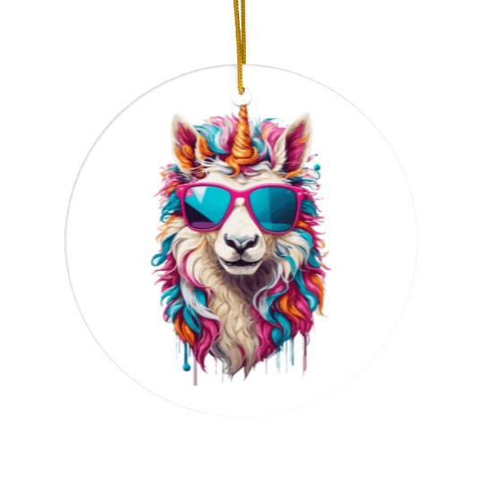 Magical Horse: A Rainbow Unicorn Adventure Ceramic Ornaments