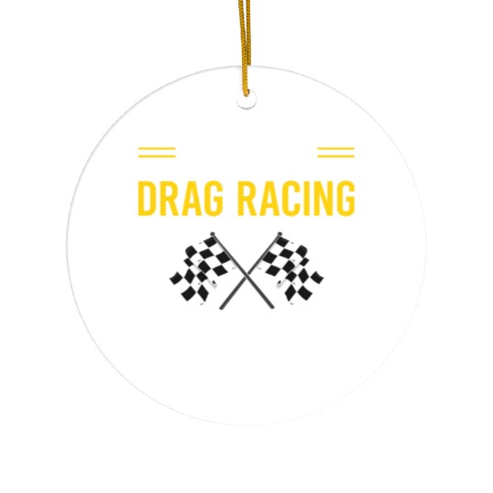 Smart People Drag Racing Ceramic Ornaments