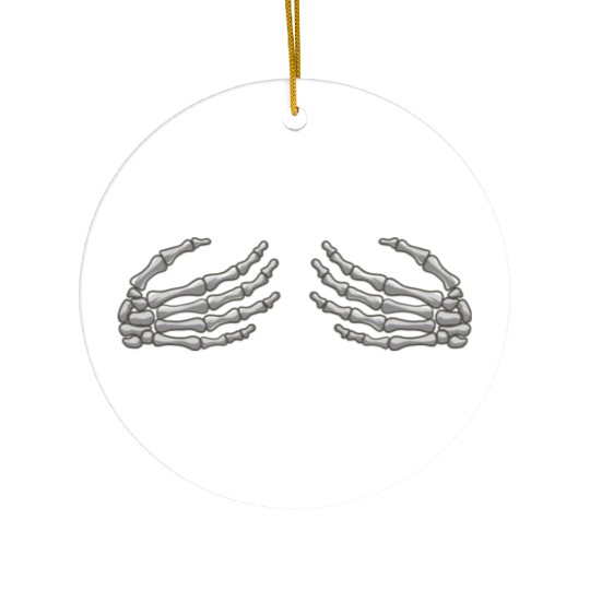Halloween Skeleton Hands Ceramic Ornaments