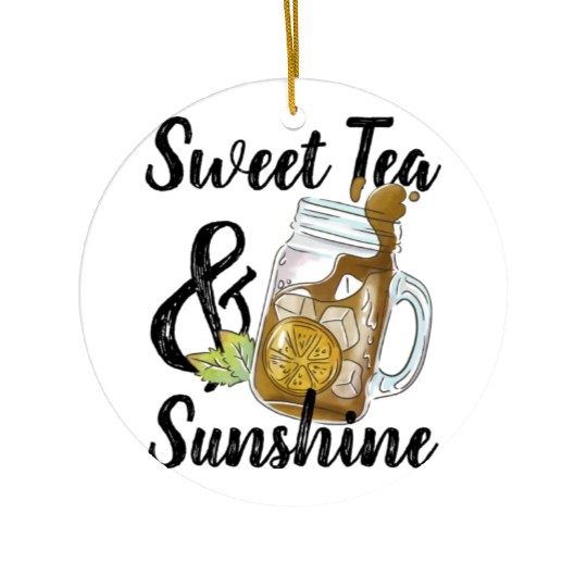 Sweet Tea And Sunshine Ceramic Ornaments