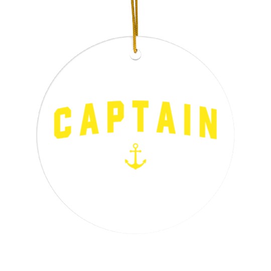 Navy Blue Captain Ceramic Ornaments