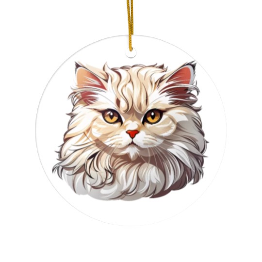 Persian Cat Ceramic Ornaments