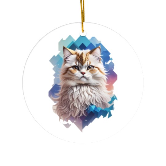 Persian Cat Ceramic Ornaments