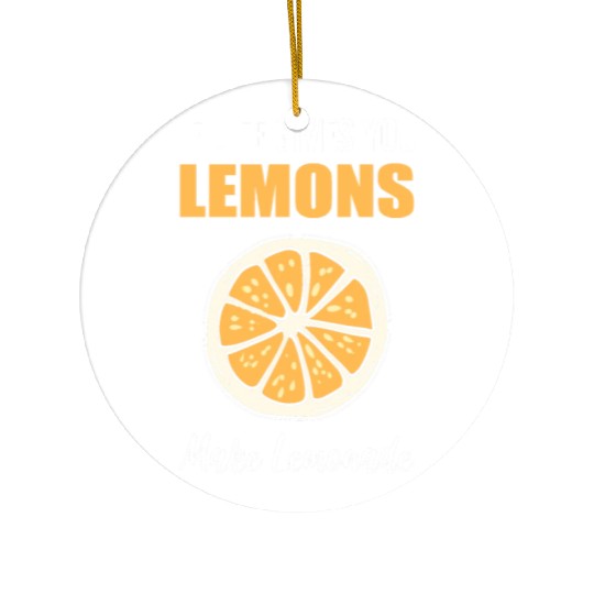 Make Lemonade Cook Or Chef Gift Ceramic Ornaments