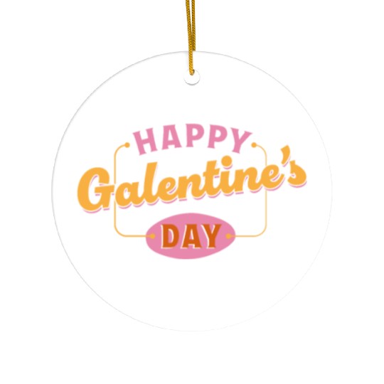 Be My Galentine. Galentine's Day Ceramic Ornaments
