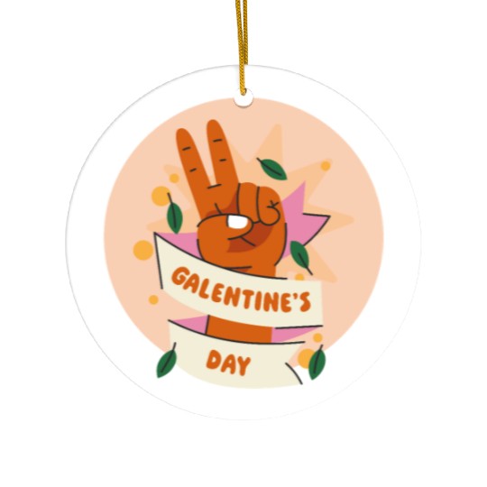 Be My Galentine. Galentine's Day Ceramic Ornaments