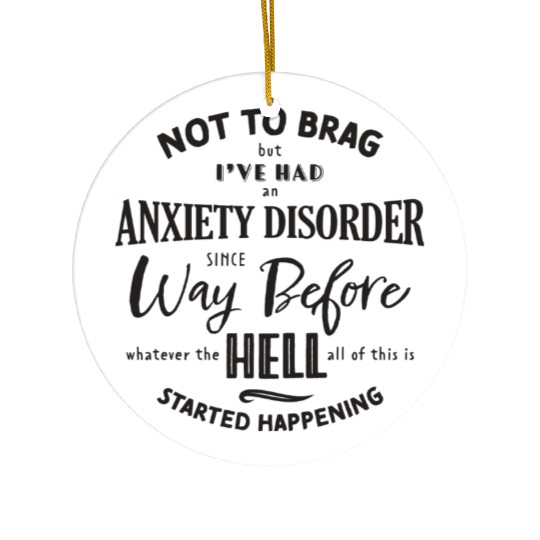 Anxiety Disorder Black Ceramic Ornaments