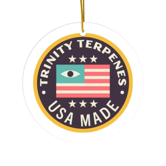 Trinity Terpenes Usa Made Ceramic Ornaments