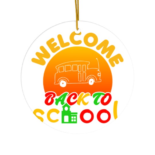 Welcome Back To School Ceramic Ornaments