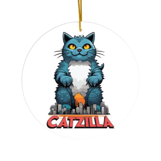 Catzilla Ceramic Ornaments