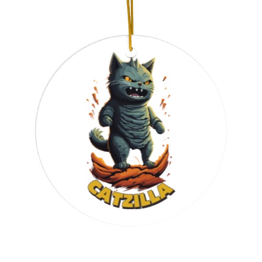 Catzilla Ceramic Ornaments