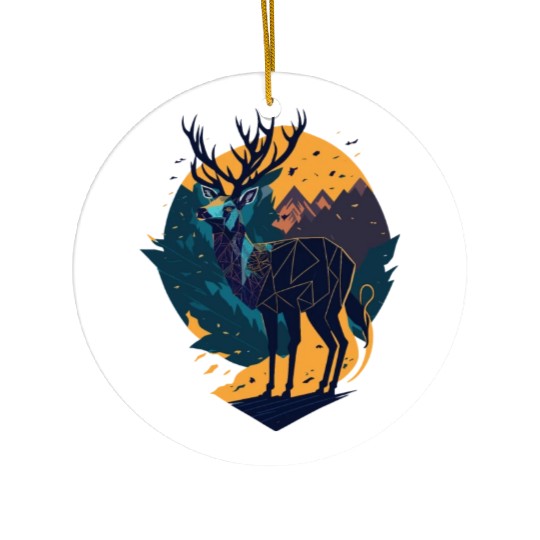 Deer Adventures Ceramic Ornaments