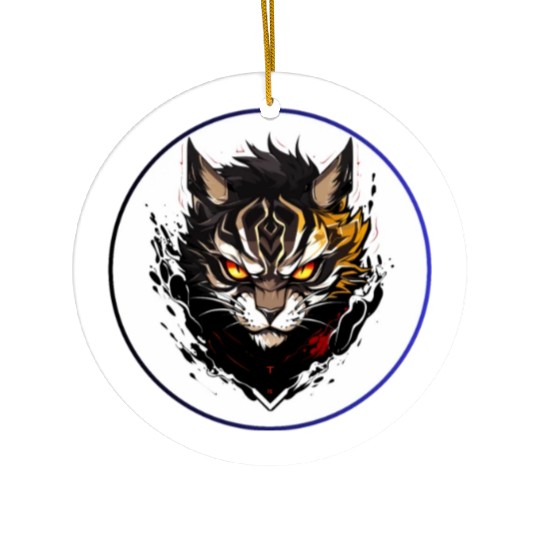 Fierce Tiger Anime Ceramic Ornaments