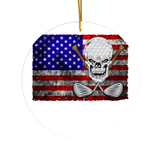 Merica Golf Ceramic Ornaments