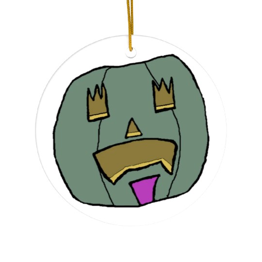 Halloween Pumpkin Jack o lantern 2 Ceramic Ornaments