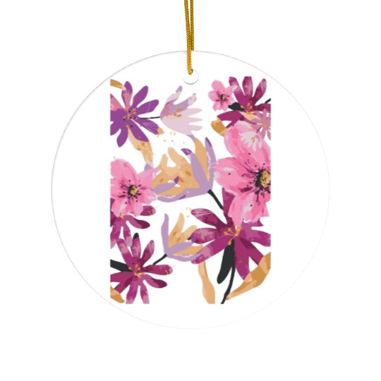 Wildflowers Floral Nature Flower Ceramic Ornaments