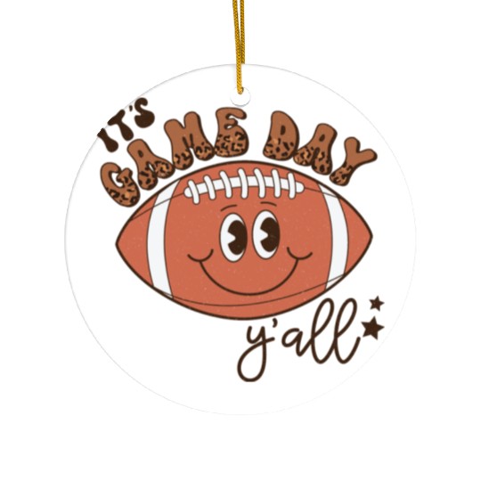 It s Game Day Y all Ceramic Ornaments