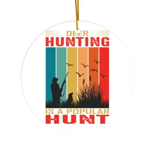 Deer Hunting Is A Popular Hunt Ceramic Ornaments