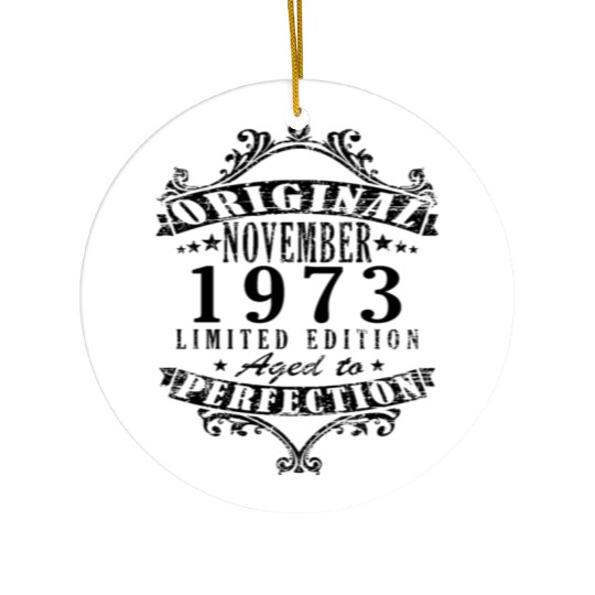 November 1973 50th birthday 50 years gift Ceramic Ornaments