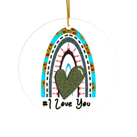 I Love You Ceramic Ornaments