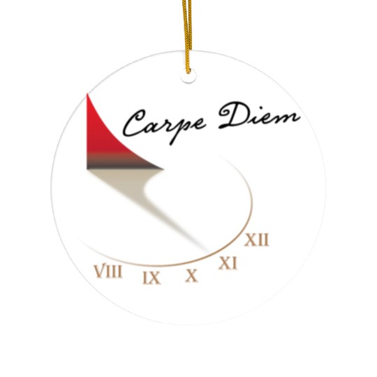 Carpe Diem. Time is Running Out Ceramic Ornaments