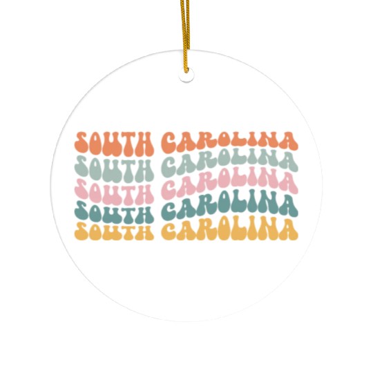 South Carolina State South Carolinian Pride Ceramic Ornaments
