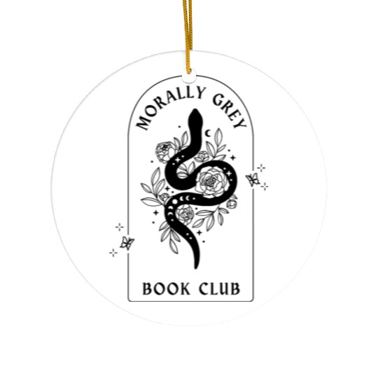 Morally grey book club Ceramic Ornaments