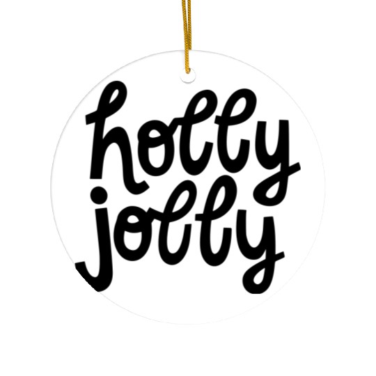 Holly Jolly Ceramic Ornaments