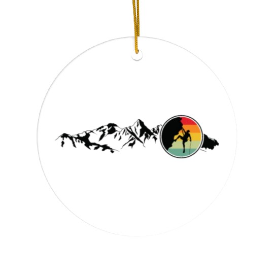 Mountain Climbing Rock Climbing Mountaineering Ceramic Ornaments