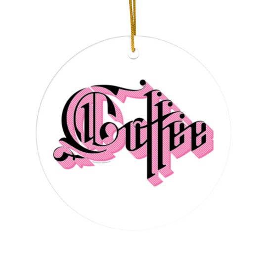 Coffee Purple Shadow Ceramic Ornaments