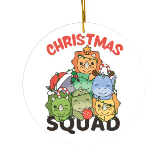Dinosaur Christmas Tree Christmas Squad Dinos Ceramic Ornaments