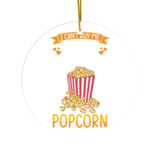 Popcorn Lover Gift Funny Popcorn Ceramic Ornaments