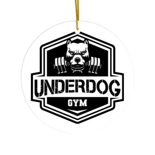 Pittbull - Underdog GYM Ceramic Ornaments