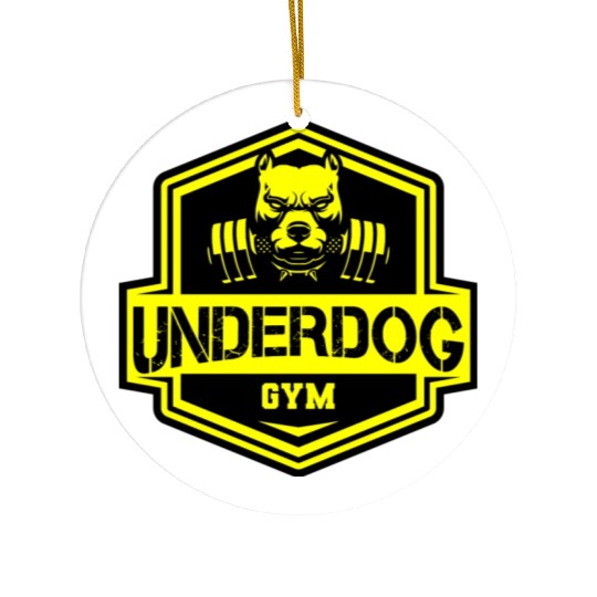 Pitbull - Underdog GYM Ceramic Ornaments