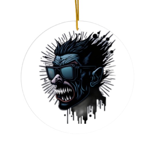 Vampire vector Ceramic Ornaments