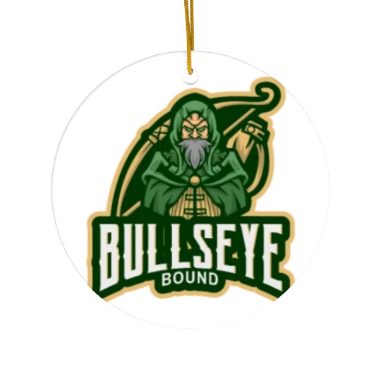 Bullseye Bound archery Ceramic Ornaments