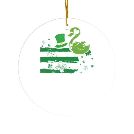 Irish flamingo Ceramic Ornaments