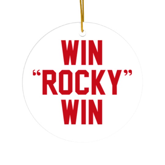 Win Rocky Win Ceramic Ornaments