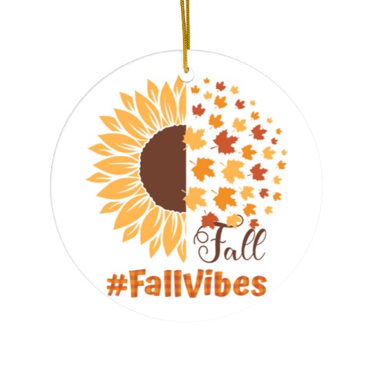 Fall Vibes Ceramic Ornaments