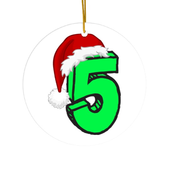 Christmas Gift Number 5 - Five Years Old Ceramic Ornaments