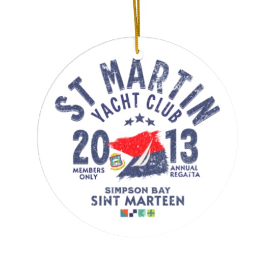 St Martin Yacht club blc Copy Ceramic Ornaments
