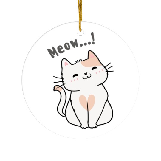 Meow....))) Ceramic Ornaments