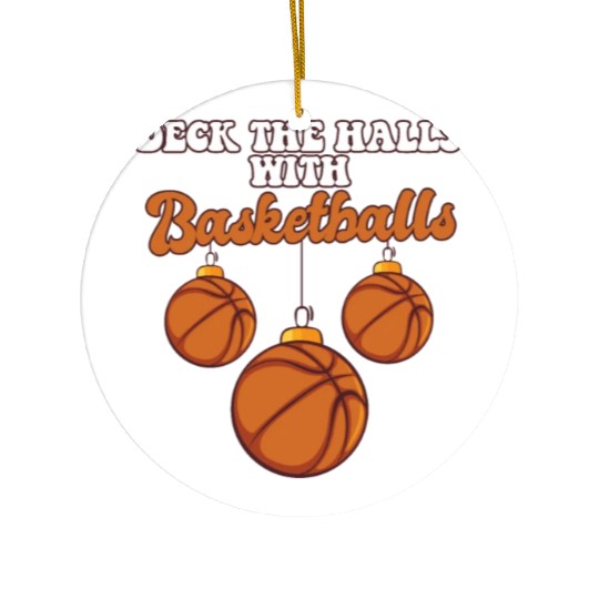 Basketball Player Coach Christmas Balls Deck The Ceramic Ornaments